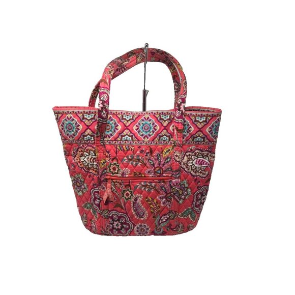 Vera Bradley multicolor Floral call me carol Quilted Cotton villagers Tote Bag - Picture 1 of 8